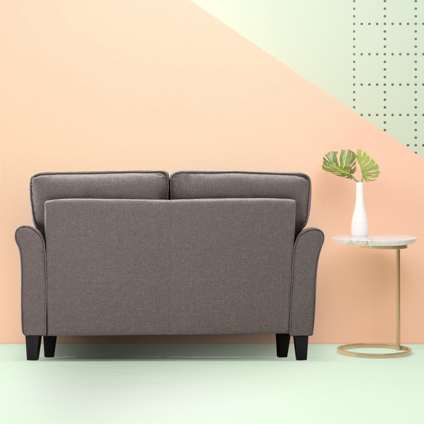 Sand Grey Traditional Loveseat