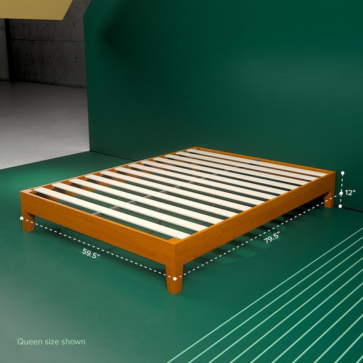 Wooden Deluxe Platform Bed Frame