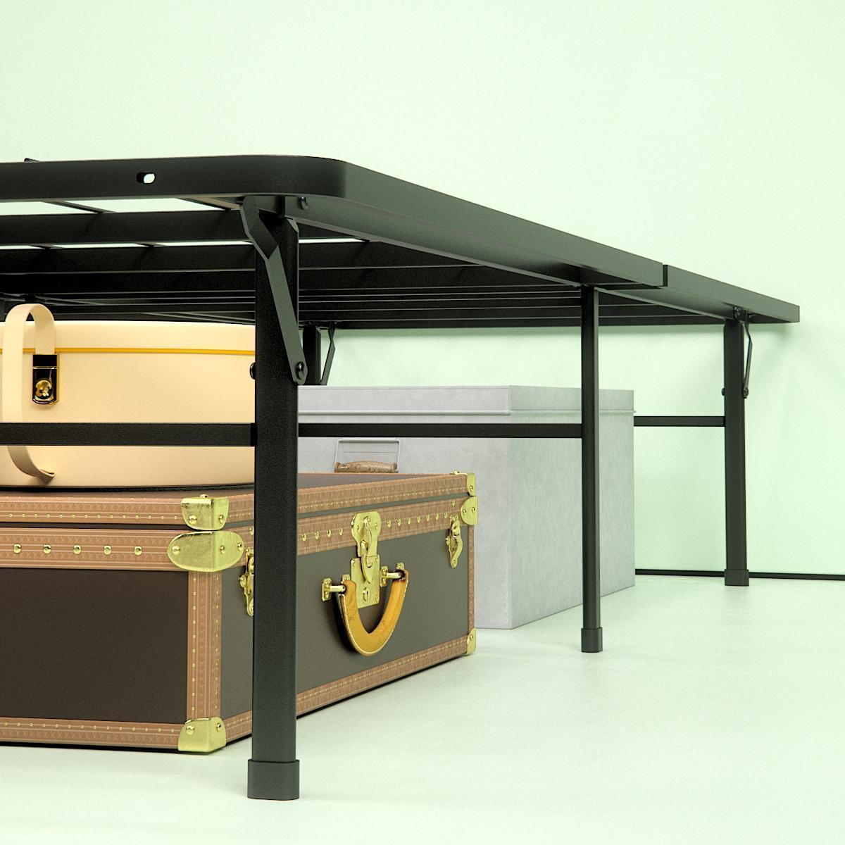 Steel Deluxe SmartBase Frame - suitcases underneath